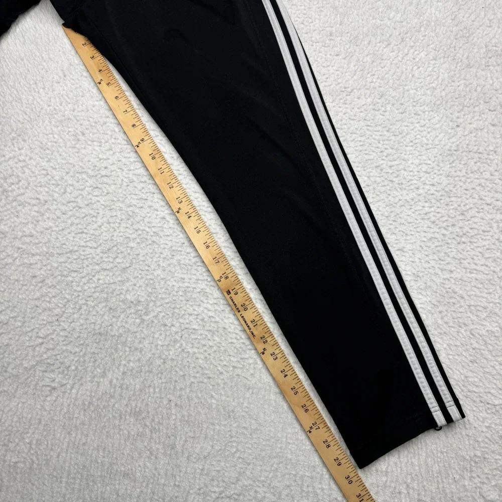 Adidas Prime Green Athletic Striped Track Pants Black Men's Size Medium